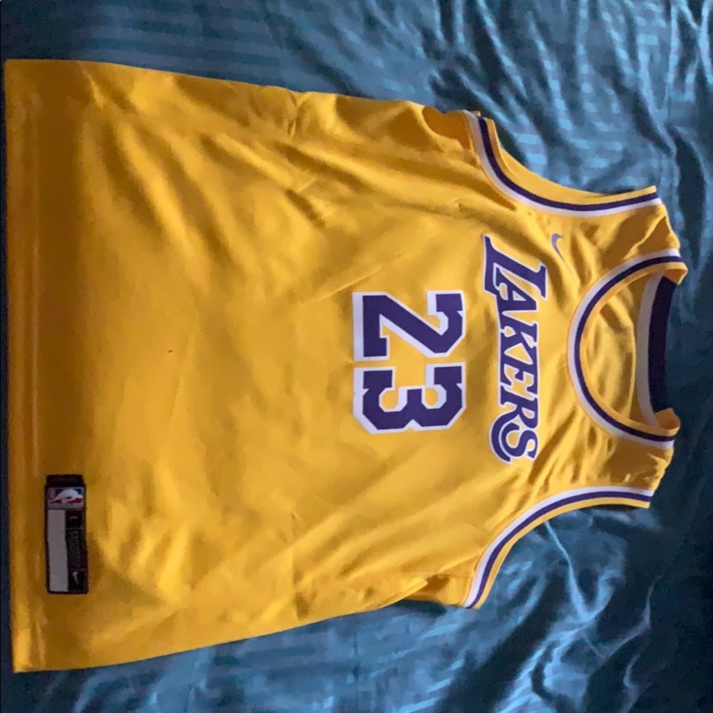 Youth Large LeBron James Laker Swingman Jersey
